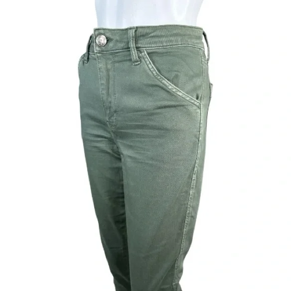 American Eagle Curvy Hi-Rise Jegging Green Jeans Size 10 Women’s Regular - Picture 4 of 4